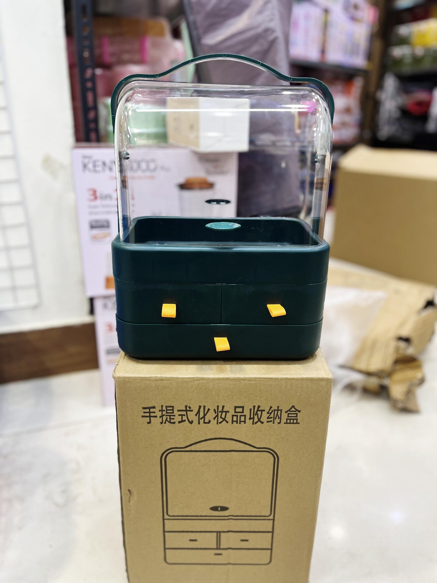 3 Drawer Jewelry Organizer Box – Elegant Storage Case for Rings, Earrings & Accessories