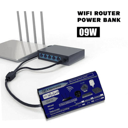 ( FREE HOME DELIVERY ) WiFi Router UPS Power Bank 9 Volts  - 4 Hours Guaranteed Backup - Tp Link Tenda PTCL & Other Routers