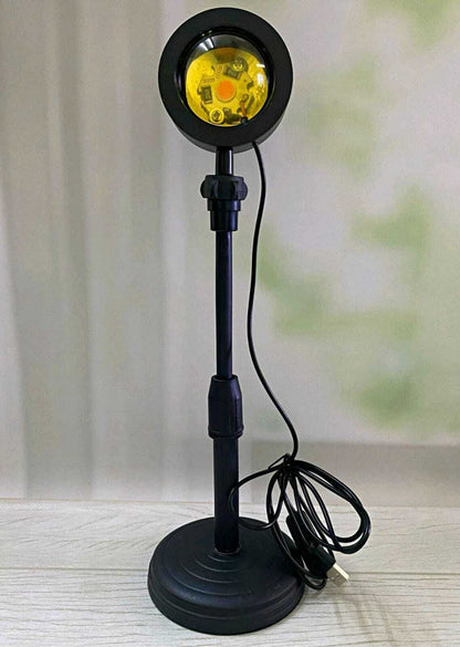 Sunset Lamp Rainbow Projection Lamp USB Charging LED Lighting Sun Never Sets Light Rainbow