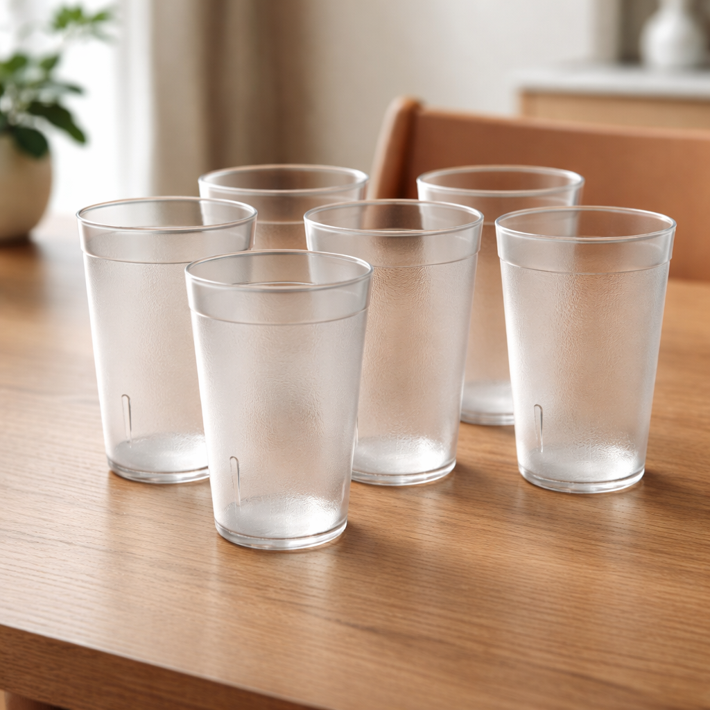 Unbreakable Frosted Glass - Premium Drinking Glasses for Home & Cafe