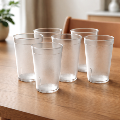 Unbreakable Frosted Glass - Premium Drinking Glasses for Home & Cafe