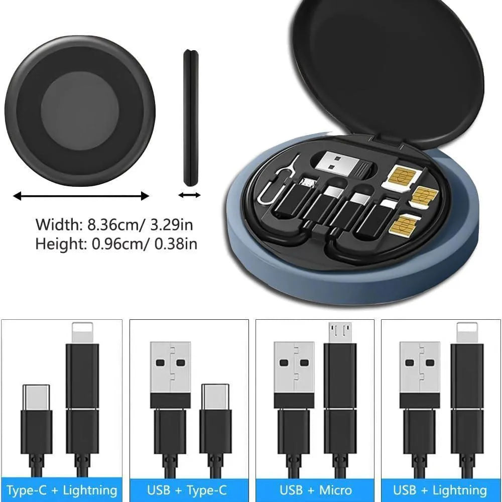 5-in-1 60W Fast Charging Data Cable Set All in One Compatible with All Devices