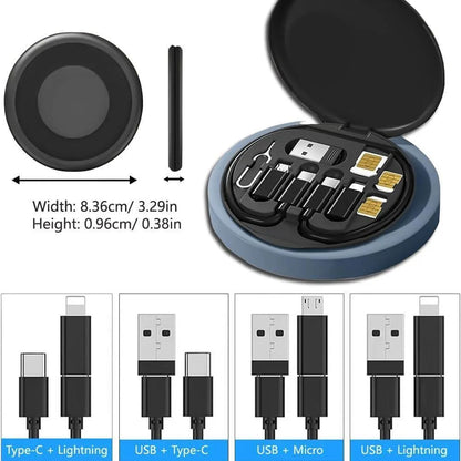 5-in-1 60W Fast Charging Data Cable Set All in One Compatible with All Devices