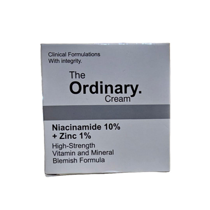 The Ordinary Niacinamide 10% + Zinc 1% Cream – High Strength Vitamin & Mineral Blemish Formula (30ml)