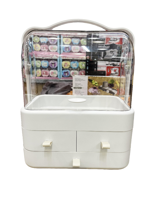 3 Drawer Jewelry Organizer Box – Elegant Storage Case for Rings, Earrings & Accessories