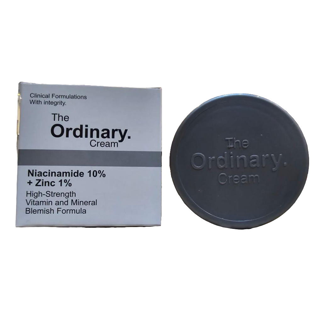 The Ordinary Niacinamide 10% + Zinc 1% Cream – High Strength Vitamin & Mineral Blemish Formula (30ml)