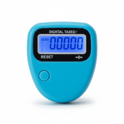LED Finger Tasbeeh Counter – Digital Zikr Tally Ring with Reset & Backlight – Islamic Prayer Beads Clicker