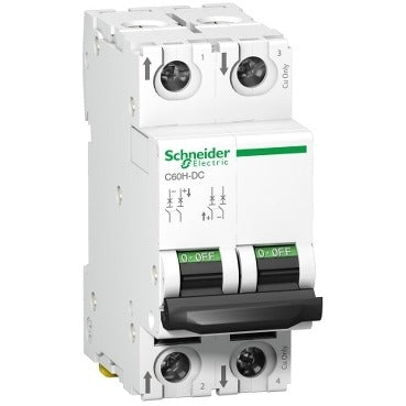 Schneider Electric Miniature Circuit Breaker - C60H - DC - 2 poles - 16 A - C curve