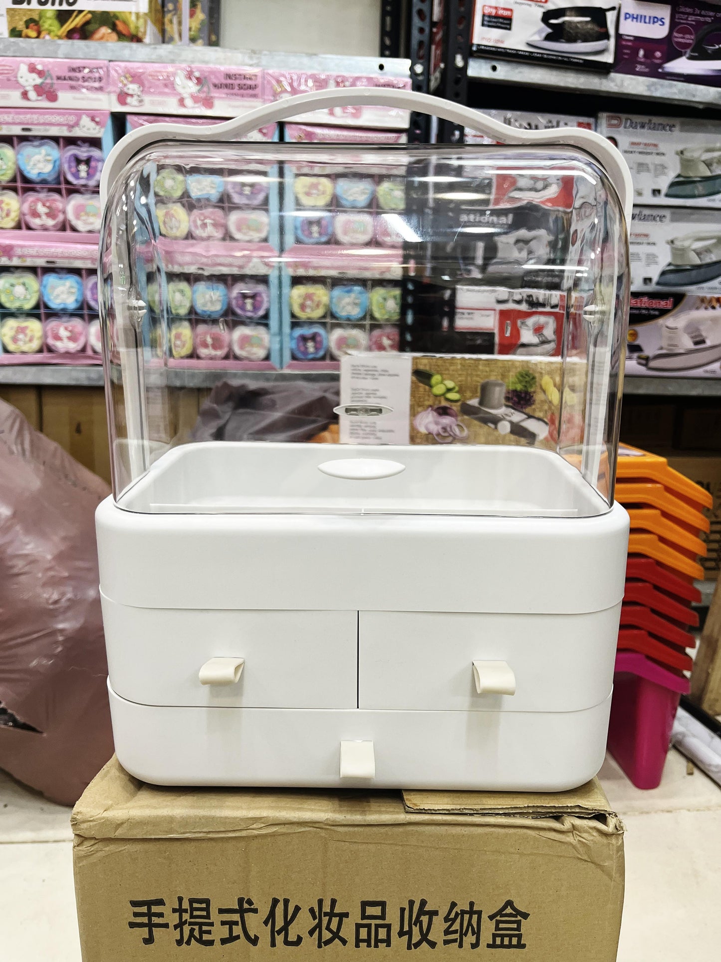 3 Drawer Jewelry Organizer Box – Elegant Storage Case for Rings, Earrings & Accessories